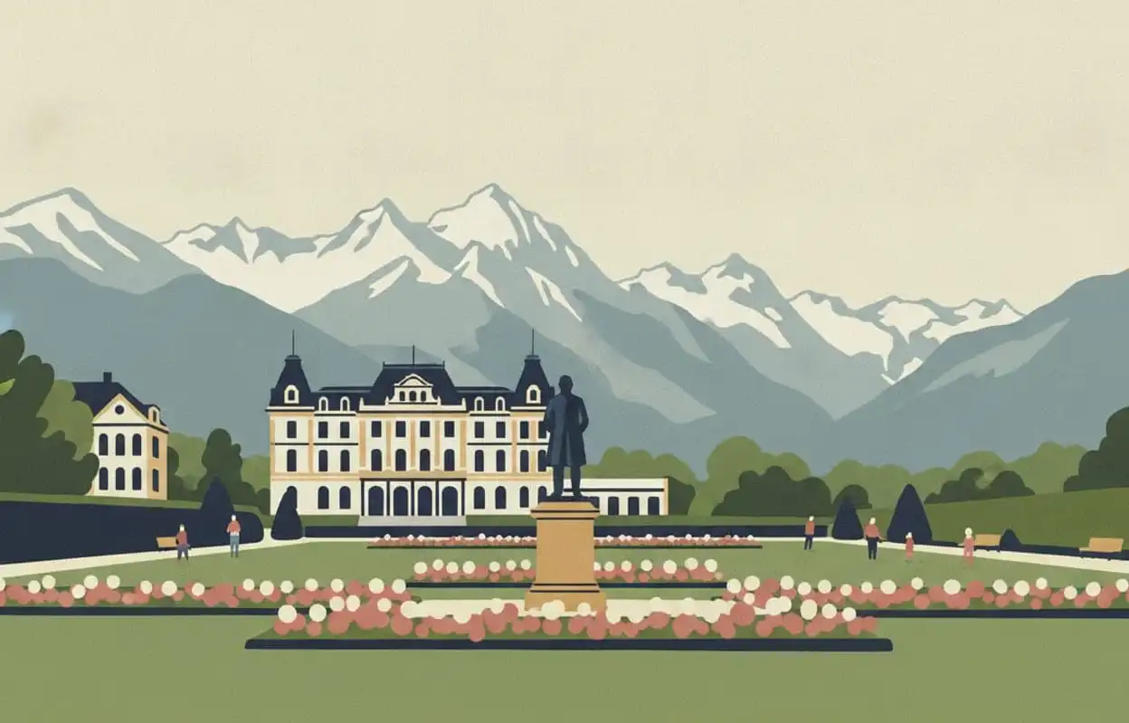 Yash Chopra statue: illustration made with AI, not a photo