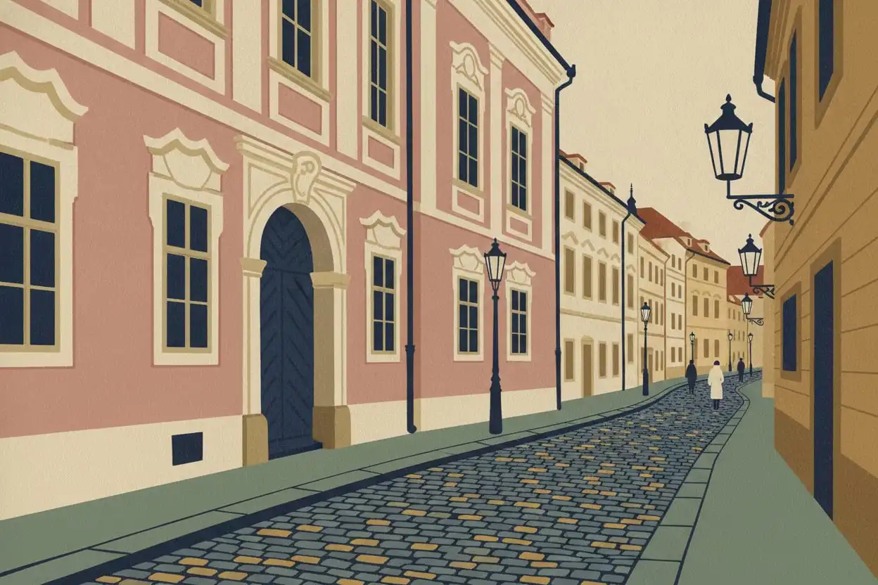 Panská 7: illustration made with AI, not a photo