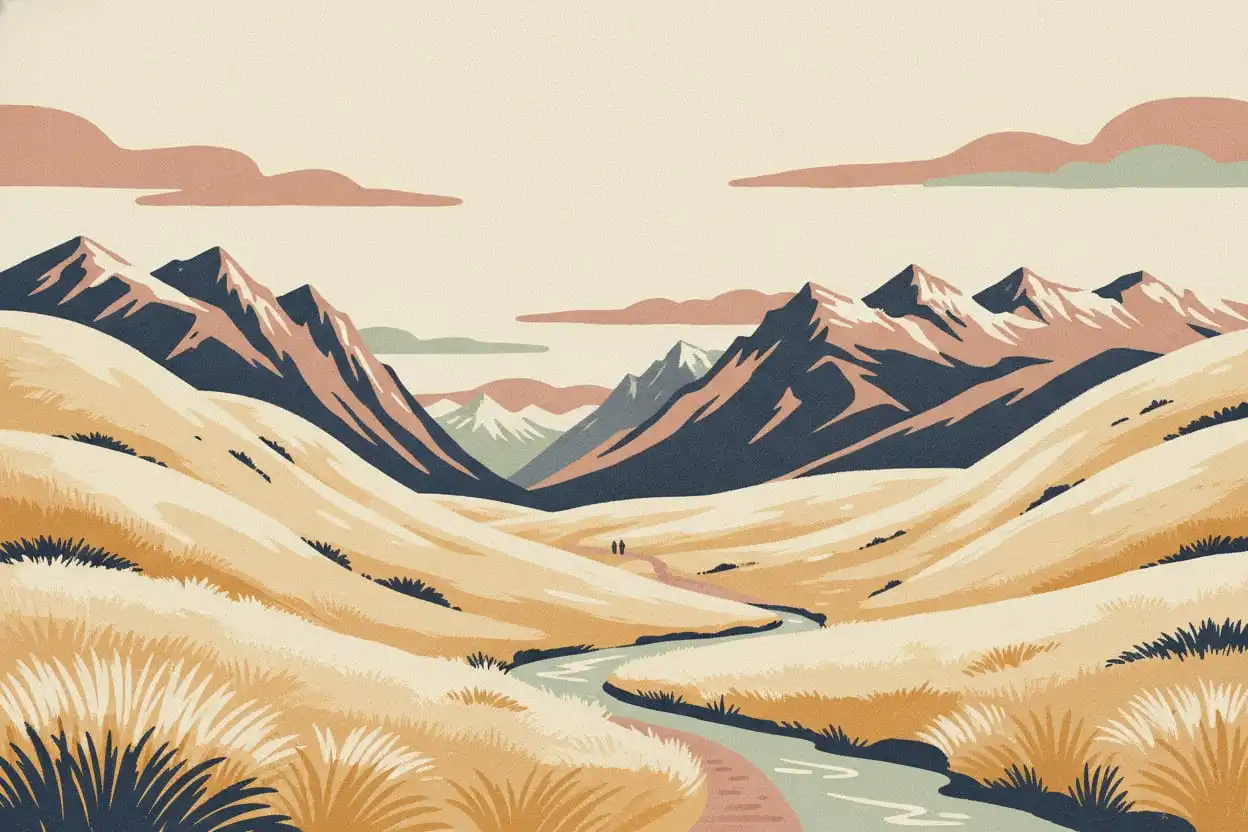 Passburn Track: mit künstlicher Intelligenz erstellte Illustration, kein Foto