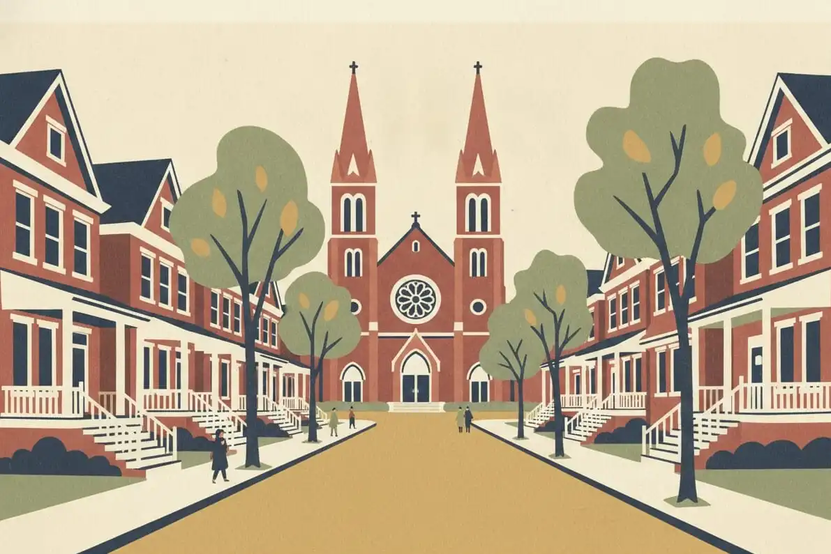 La casa de Eliot Ness: ilustración creada con inteligencia artificial, no es una foto
