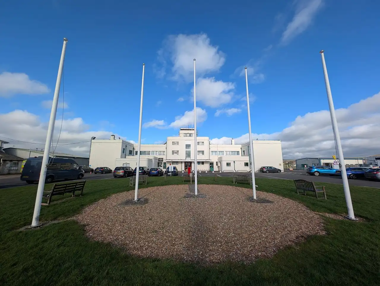 Terminal des Flughafens Shoreham