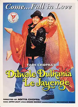 Cartel de Dilwale Dulhania Le Jayenge