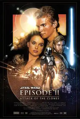 Cartel de Star Wars: El ataque de los clones
