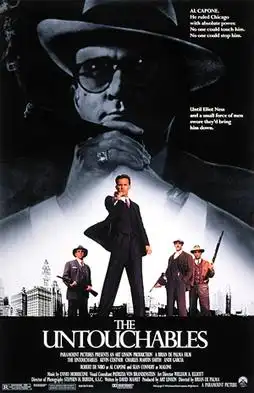 Cartel de Los intocables de Eliot Ness
